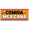 Comida Mexicana Vinyl Banner with Optional Sizes (Made in the USA)