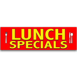 Lunch Specials Vinyl Banner...