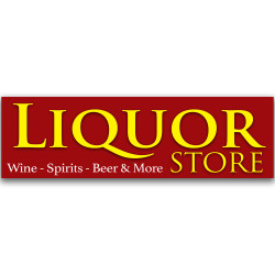 Liquor Store Vinyl Banner...