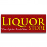Liquor Store Vinyl Banner with Optional Sizes (Made in the USA)