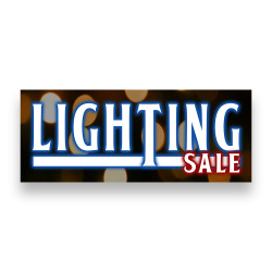 LIGHTING SALE Vinyl Banner with Optional Sizes (Made in the USA)