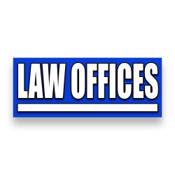 LAW OFFICES Vinyl Banner with Optional Sizes (Made in the USA)