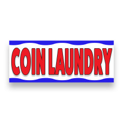 COIN LAUNDRY Vinyl Banner with Optional Sizes (Made in the USA)