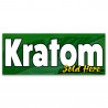 KRATOM Sold Here Vinyl Banner with Optional Sizes (Made in the USA)