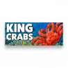 KING CRABS Vinyl Banner with Optional Sizes (Made in the USA)
