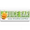 Juice Bar Vinyl Banner with Optional Sizes (Made in the USA)