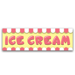 Ice Cream Vinyl Banner with...