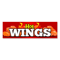Hot Wings Vinyl Banner with...
