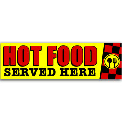 Hot Food Served Here Vinyl...