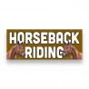HORSEBACK RIDING Vinyl Banner with Optional Sizes (Made in the USA)