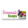 HOMEMADE SOAPS Vinyl Banner with Optional Sizes (Made in the USA)