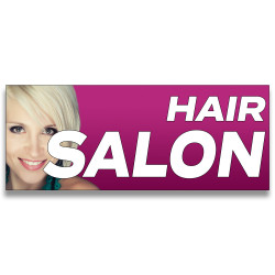 Hair Salon Vinyl Banner with Optional Sizes (Made in the USA)