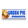 GREEK PIE Spanakopita Vinyl Banner with Optional Sizes (Made in the USA)