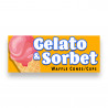 GELATO & SORBET Vinyl Banner with Optional Sizes (Made in the USA)