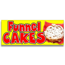 Funnel Cakes Vinyl Banner with Optional Sizes (Made in the USA)