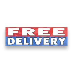 FREE Delivery Vinyl Banner...