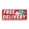 FREE Delivery Vinyl Banner with Optional Sizes (Made in the USA)