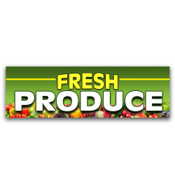 Fresh Produce Vinyl Banner...