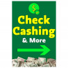 Check Cashing Economy A-Frame Sign 24" Wide by 36" Tall (Made in The USA)