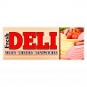 Fresh Deli Vinyl Banner with Optional Sizes (Made in the USA)