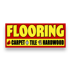 FLOORING Vinyl Banner with Optional Sizes (Made in the USA)