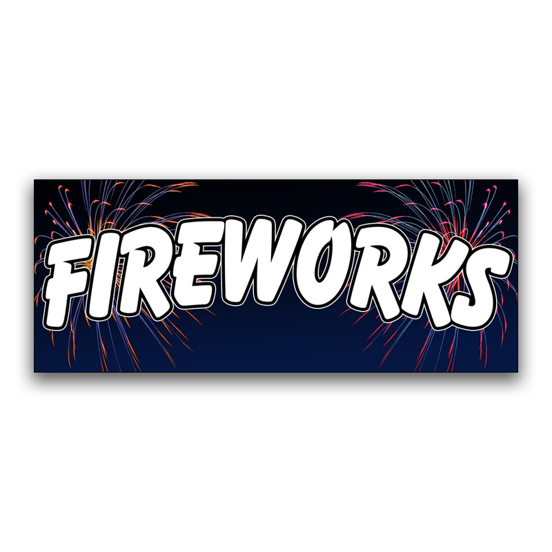 FIREWORKS SPECIALS Advertising Vinyl Banner Flag Sign Many Sizes Available USA 