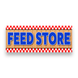 FEED STORE Vinyl Banner with Optional Sizes (Made in the USA)