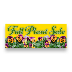 FALL PLANT SALE Vinyl Banner with Optional Sizes (Made in the USA)