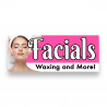 FACIALS Vinyl Banner with Optional Sizes (Made in the USA)