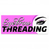 Eyebrow Threading Vinyl Banner with Optional Sizes (Made in the USA)