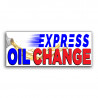 Express Oil Change Vinyl Banner with Optional Sizes (Made in the USA)