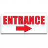 Entrance (Right Arrow) Vinyl Banner with Optional Sizes (Made in the USA)
