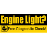 Engine Light Free Diagnostic Vinyl Banner with Optional Sizes (Made in the USA)
