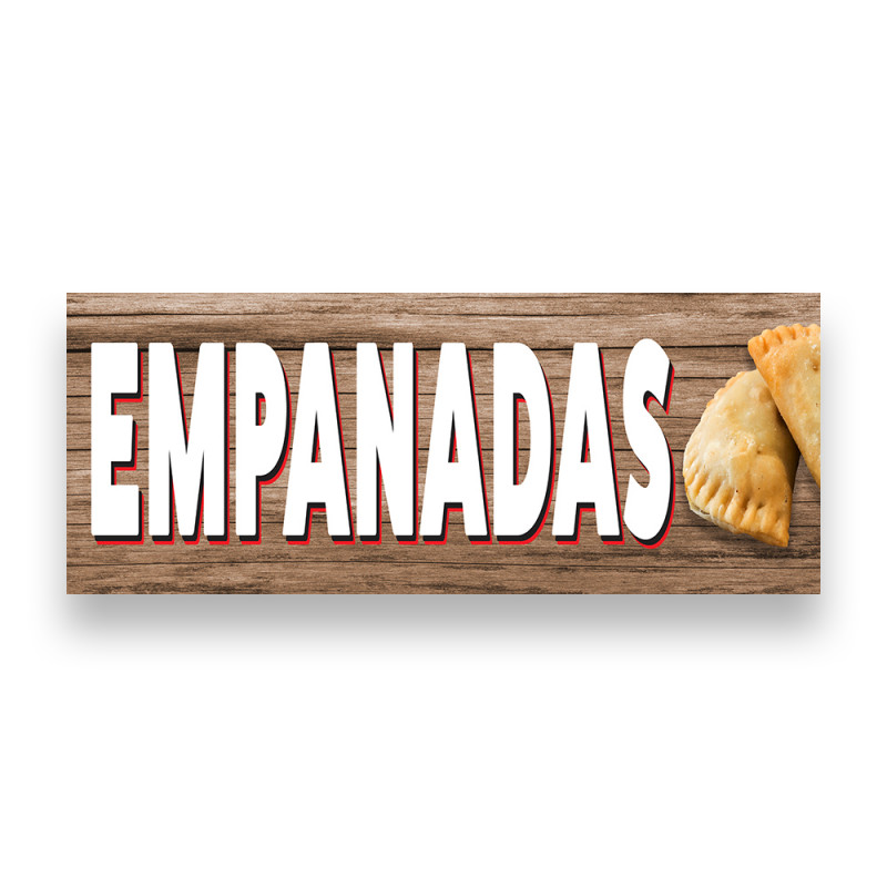 EMPANADAS Vinyl Banner with Optional Sizes (Made in the USA)