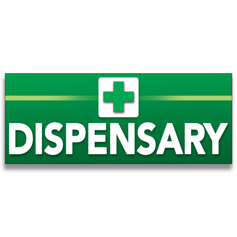 Dispensary Vinyl Banner with Optional Sizes (Made in the USA)