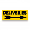 DELIVERIES RIGHT ARROW Vinyl Banner with Optional Sizes (Made in the USA)