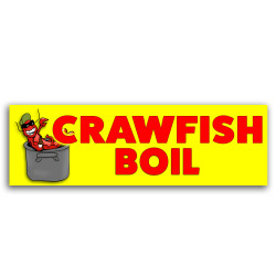 Crawfish Boil Vinyl Banner...