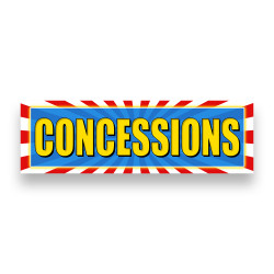 CONCESSIONS Vinyl Banner...