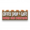 COFFEE SHOP & CAFE Vinyl Banner with Optional Sizes (Made in the USA)