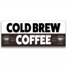 Cold Brew Coffee Vinyl Banner with Optional Sizes (Made in the USA)