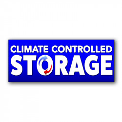 Climate Controlled Storage Vinyl Banner with Optional Sizes (Made in the USA)