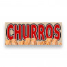 CHURROS Vinyl Banner with Optional Sizes (Made in the USA)