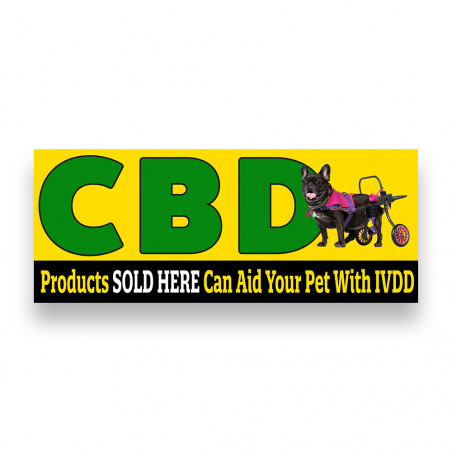CBD Products Sold Here Vinyl Banner with Optional Sizes (Made in the USA)