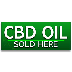 CBD Oil Vinyl Banner with Optional Sizes (Made in the USA)