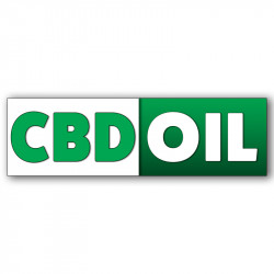 CBD Oil Vinyl Banner with...