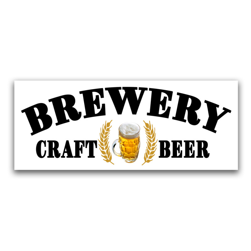 Brewery Craft Beer Vinyl Banner with Optional Sizes (Made in the USA)
