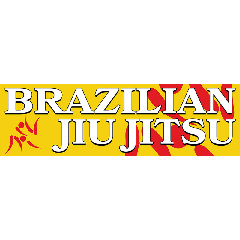 Jiu Jitsu Red 13 Oz Vinyl Banner Sign With Grommets 