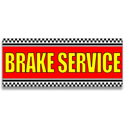 Brake Service Vinyl Banner with Optional Sizes (Made in the USA)