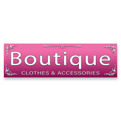 Boutique Vinyl Banner with...