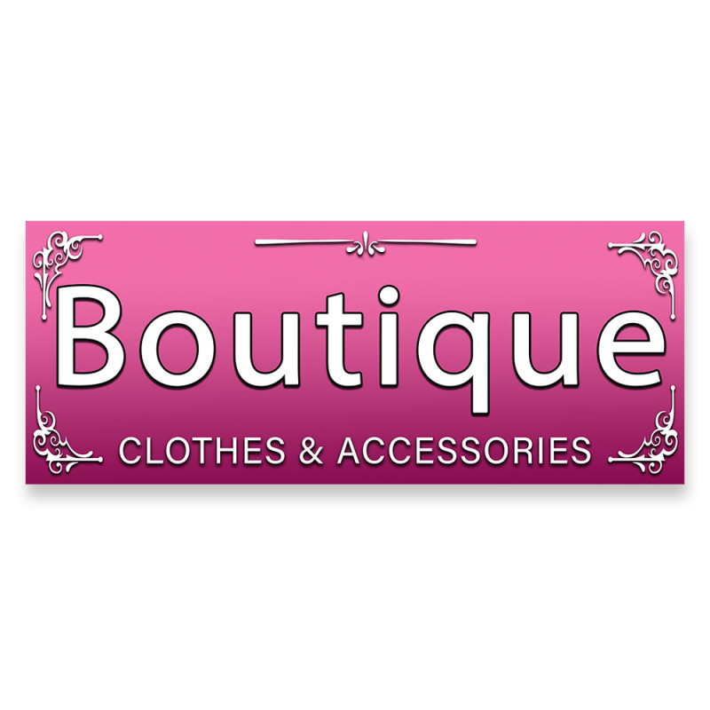 Boutique Vinyl Banner with Optional Sizes (Made in the USA)
